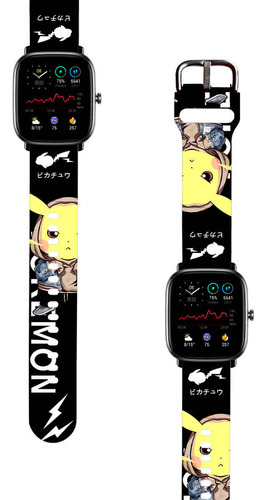 Correa Compatible Para Amazfit Gts 2 Mini Pikachu Urbano Ng