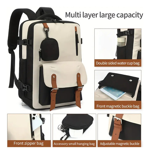 Mochila Viagem Executiva Grande Impermeável Notebook
