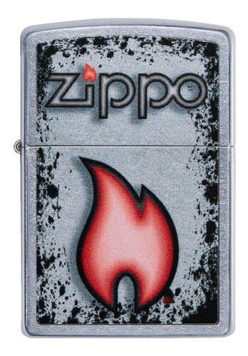 Isqueiro prateado Zippo Flame Design Zp49576
