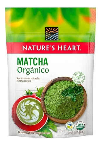 3 Pza Té Verde Nature's Heart Matcha Orgánica 100 G
