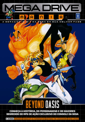 Mega Drive Mania Volume 3 - Beyond Oasis, de a Europa. Editora Europa Ltda., capa mole em português, 2022