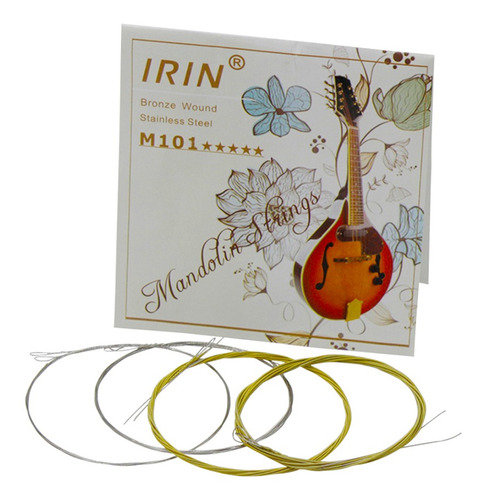 Juego Completo De Cuerdas Para Mandolin Irin M101 Gloden