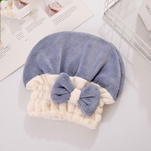 Gorro De Ducha, Toalla De Terciopelo Coral Para Cabello Seco