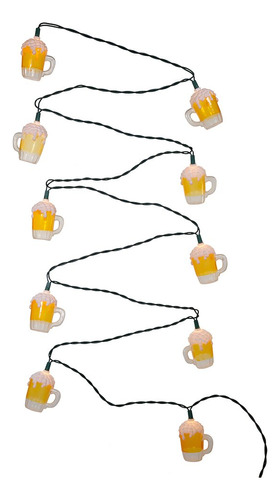 Kurt Adler Ul0565 taza De Cerveza Light Set, 10 luz