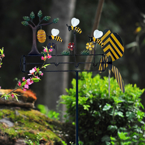 Moinhos De Vento Little Bee, Pátio, Decoração De Jardim, Moi