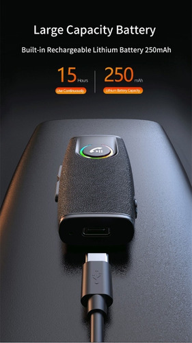 Imagen 6 de 10 de Receptor Bluetooth Auxiliar Manos Libres Transmisor Auto