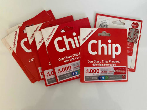 Oferta Lote 10 Chip Prepago Claro Sim Card Carga Inicial