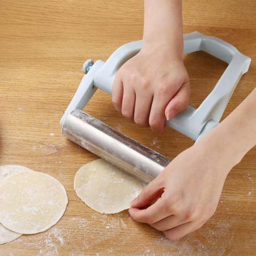 Wpd Rodillo De Acero Inoxidable Para Amasar Pizza,