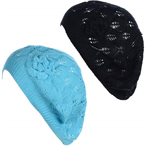 Gorros Sombreros Y Boinas Suave Azul Talla Única