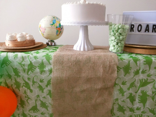 Tnt Estampado Dinossauro Decoracao 1,4m X 5 Metros