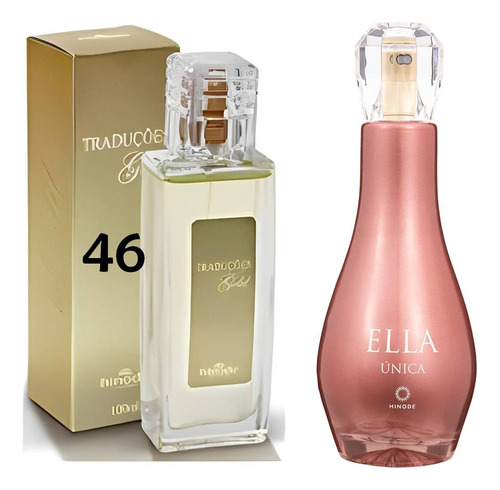 Perfume Feminino Traduções Gold Nº46 Hinode  - Nova Embalagem - Fragrância Frutal - Ella Única 100ml