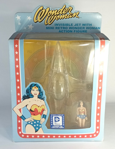 Invisible Jet With Mini Retro Wonder Woman Funko