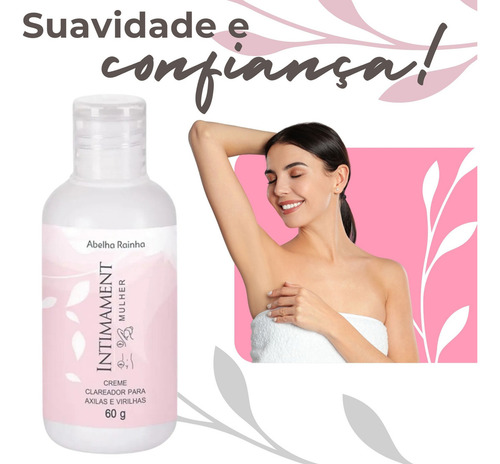 Gel Clareador Para Virilha E Axilas 100% Natural (natubelly)