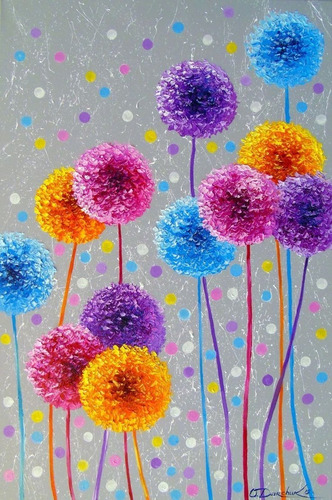 Imagen 2 de 4 de Pintura Diamante Diy Diamond Painting Kit Flores Chile