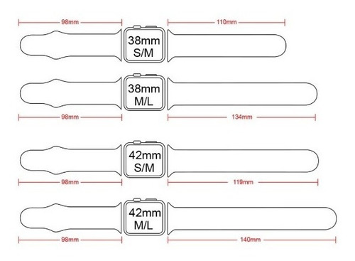 Pulseira Sport Para Apple Watch 38mm 40mm 42mm 44mm Series