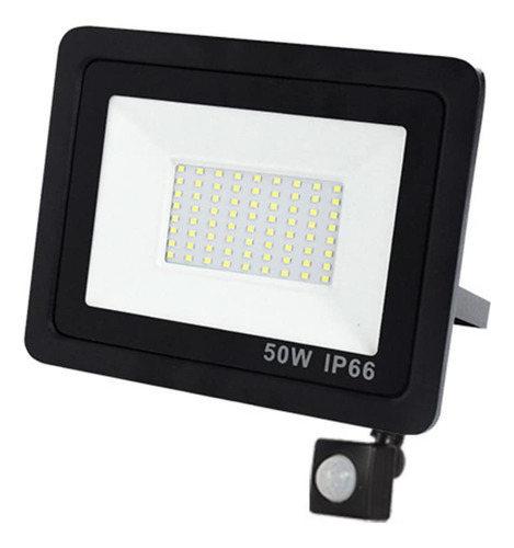 Foco Exterior 50w Ultra Slim Ip 65 Con Sensor De Movimiento