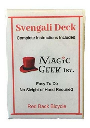 Magic Geek Bicicleta Svengali Deck  elige Tu Color, Paquete