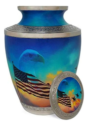 Inspiro, Llc Cremation Urn - American Patriot - New - Brass