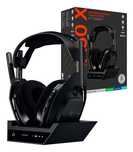 Diadema Gamer Inalámbrica Astro A50 X Xbox + Ps5 + Pc / Mac Color Negro Luz N/a