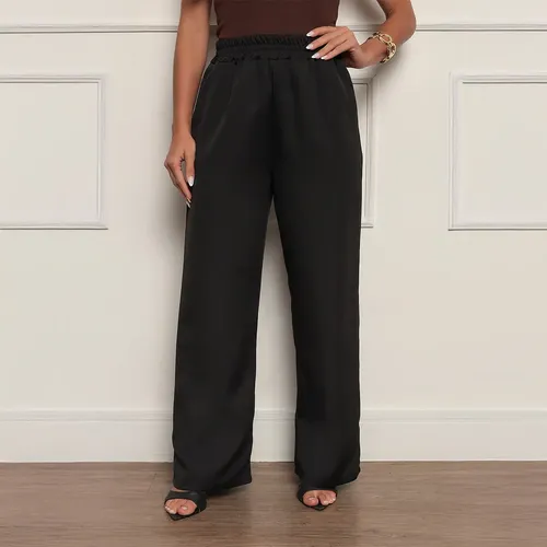 Calça Alfaiataria Pantalona cintura alta, com bolso