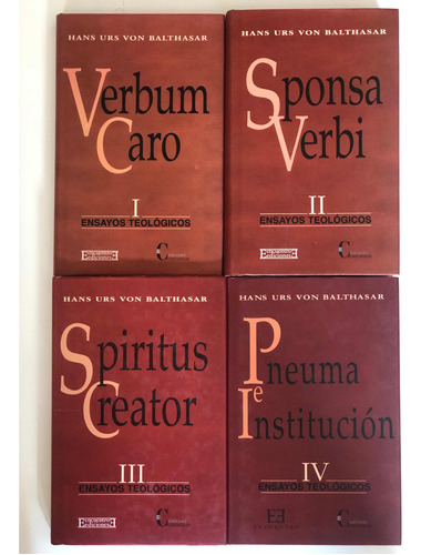 Von Balthasar 4 Volúmenes Verbum Caro Sponsa Servi Spiritus