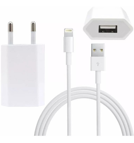 Cargador Usb Pared + Cable iPhone 5s Se 6 6s 7 Plus 8  ®