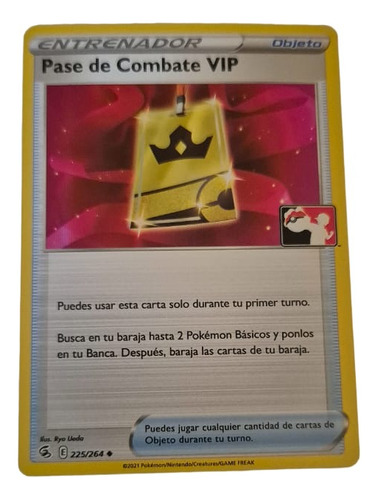 Pase Vip De Liga  Carta Pokemon Tcg  Original+10 Cartas 