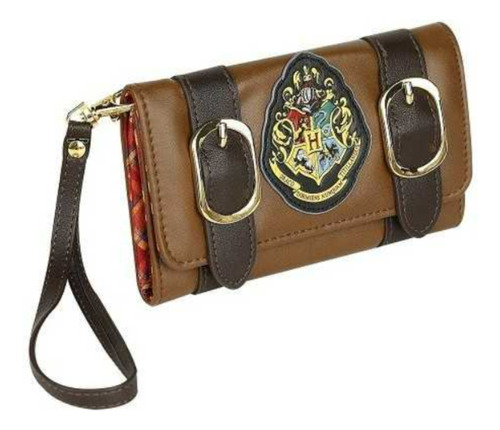 Cartera Harry Potter Con Logo De Hogwarts  Monedero Bolsa