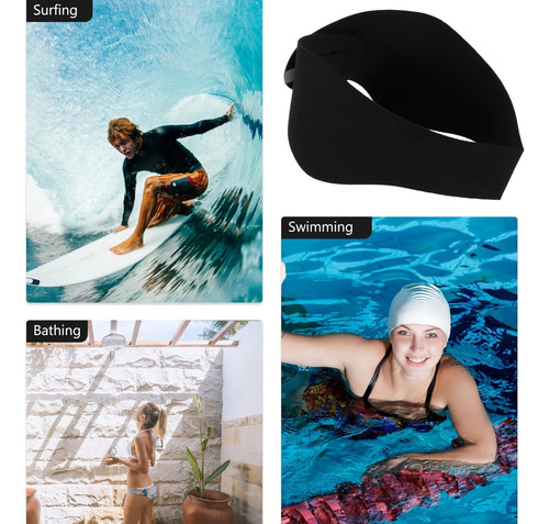 Diadema De Neopreno Para Natación Con Tapones Impermeables