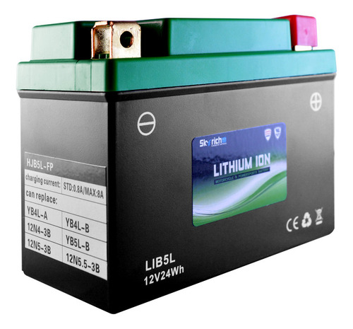 Bateria De Litio Skyrich P/ Moto Lib5l Libre Mantenimiento.