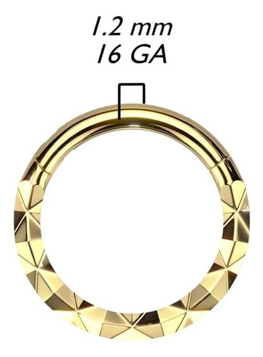 Anillo De Segmento Con Bisagras Facetadas X Orientado Hacia