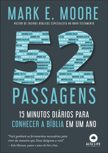 52 Passagens: 15 minutos diários para conhecer a bíblia em um ano, de E. Moore, Mark. Starling Alta Editora E Consultoria  Eireli, capa mole em português, 2022