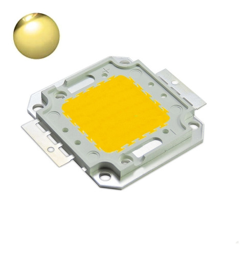 Chip Led 50w Genesis + Pasta Térmica Blanco Calido 3500k