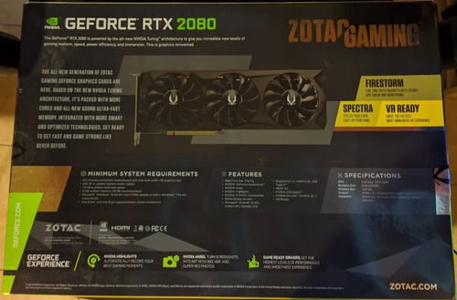 Zotac Gaming Geforce Rtx 2080 Amp