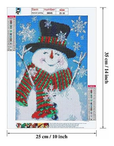 5d Diy Kit Pintura Diamantes Navidad Adultos Llenos Artesan