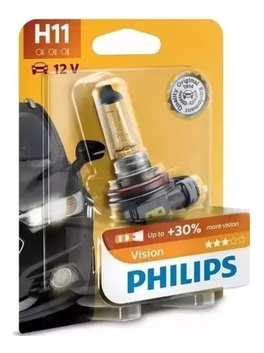 Ampolleta H11 55w 30% Mas Visibilidad Vision Philips