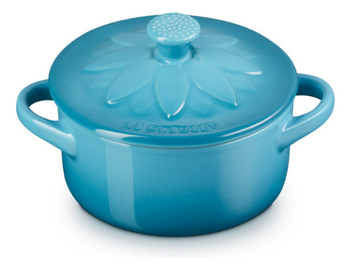 Mini Cocotte Le Creuset Sunflower Azul Caribe 250 Ml