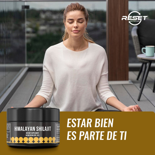 Reset Nutrition Shilajit Himalayan Resin Energía Vitalidad Sabor Sin sabor