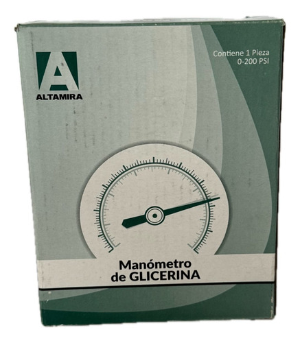 Manómetro Con Glicerina 0-200 Psi Altamira , Man0-200g4