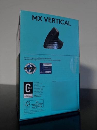 Mouse Logitech Mx Vertical Inalámbrico Negro 910-005447 Negro (Usado)