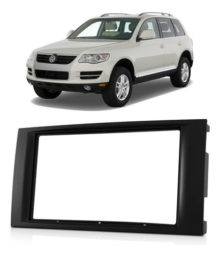 Moldura Painel 2 Din Touareg 2004 2005 A 2011 Multimidia Som