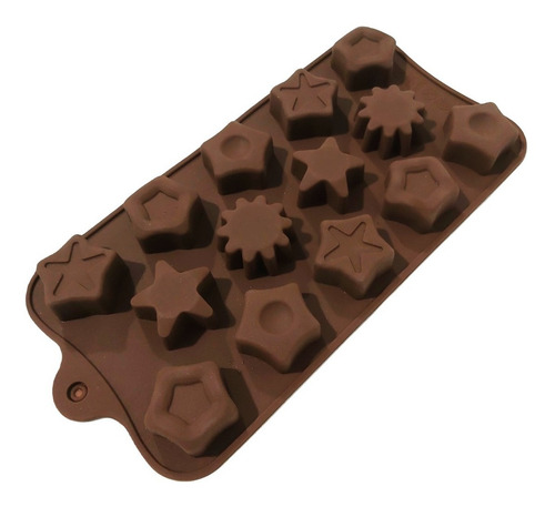 Molde Silicona Bombones Modelos Jabones - Sheshu Home Color Estrellas/Sol