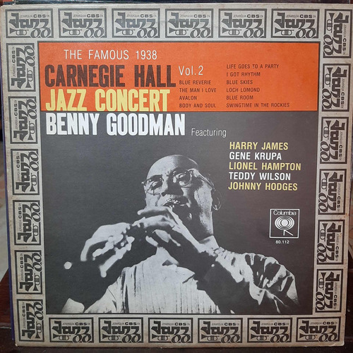 Vinilo Benny Goodman Carnegie Hall Jazz Co Libros Del Mundo