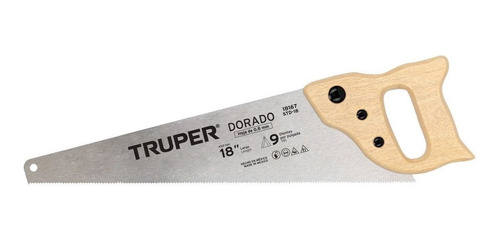 Serrucho Dorado 18'' Mango Madera Truper 18167