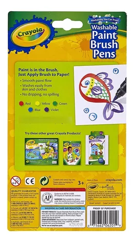 Crayola Washable Paint Brush Pens - 5 Count (2-Pack)