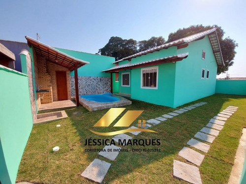 Imagem 6 de 14 de Dl-102.2 Casa 2 Quartos, Área Gourmet E Piscina Em Unamar