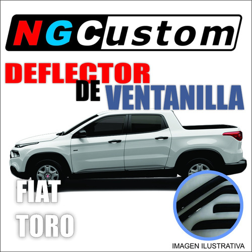 Deflector De Ventanilla Fiat Toro Delantero Coliza