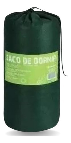 Colchonete Saco De Dormir Acampamento Camping Pesca Retiro Cor Verde