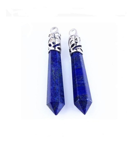 Colgante Lapislázuli Natural . Cadena  Plata Reiki Chakra