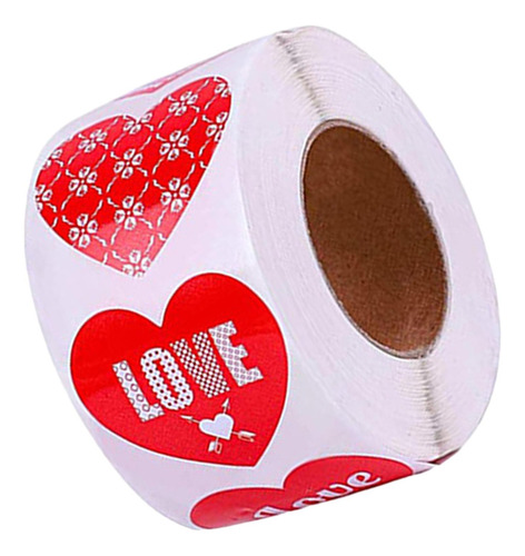 Pegatinas En Forma De Corazón Etiquetas De 1,5 Para